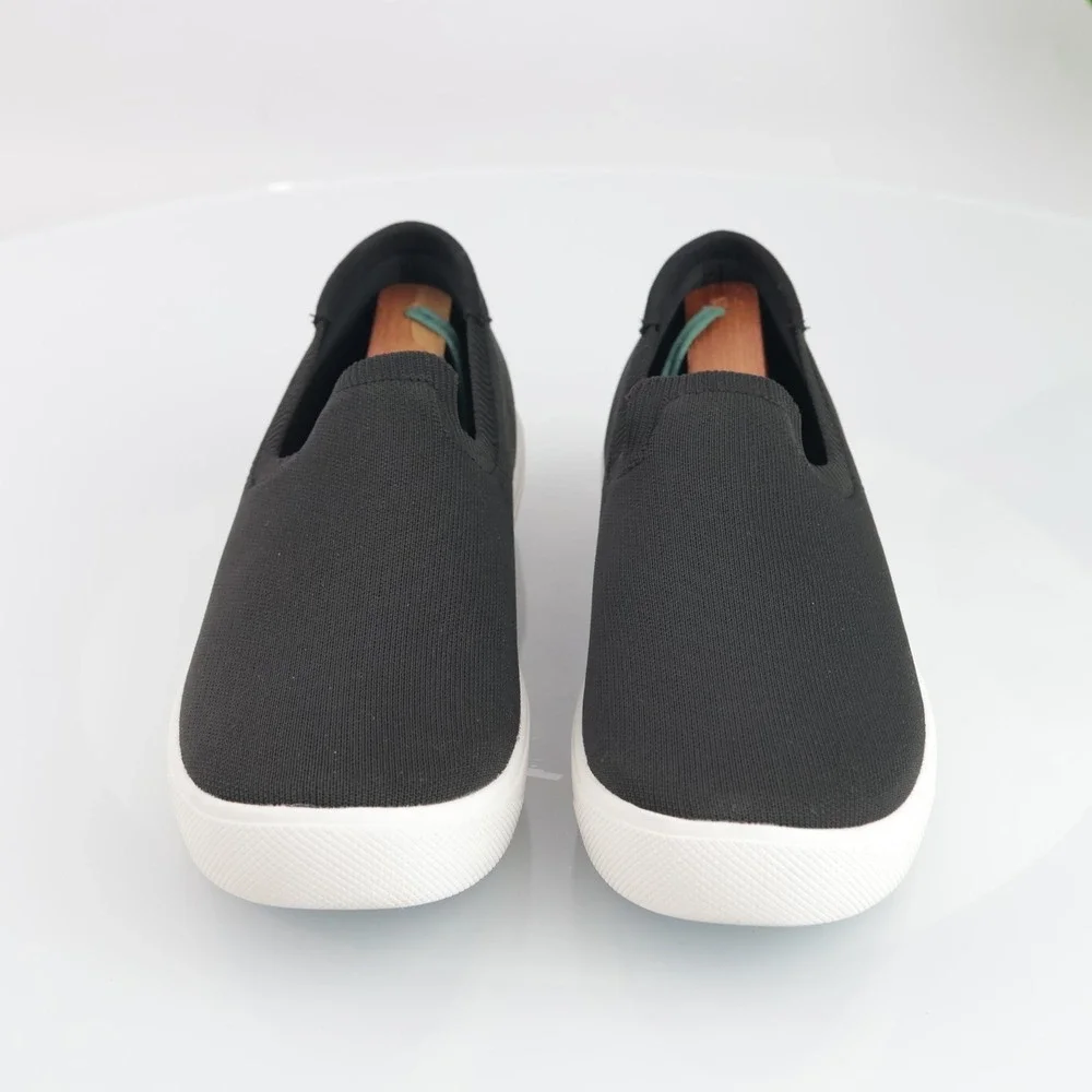 Vessi Womens Boardwalk Slip-On Sneakers Size 10 Waterproof Black Comfort Shoes